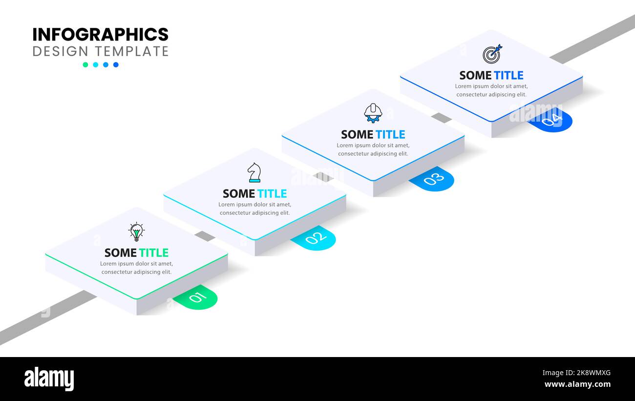 Infographic template with icons and 4 options or steps. Can be used for ...