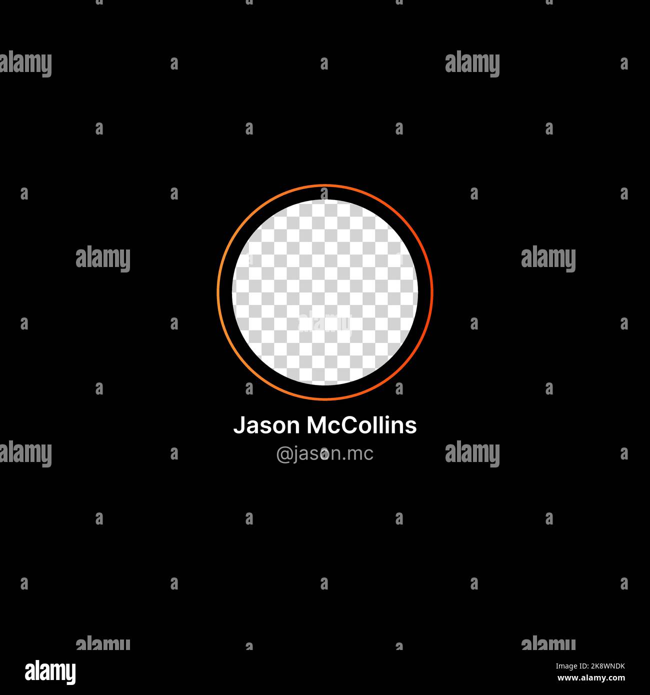 User Profile Banner Illustration Social Media UI Concept On Black user-profile-banner-illustration-social-media-ui-concept-on-black