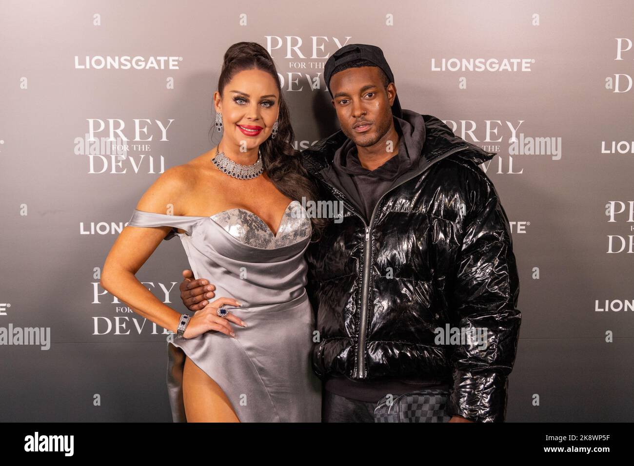 London, UK - 24 Oct 2022, Nina Naustdal and Stefan-Pierre attend the Prey  For The Devil Celebrity Experience in London. (Photo by Phil Lewis  SOPA  ImagesSipa USA Stock Photo - Alamy