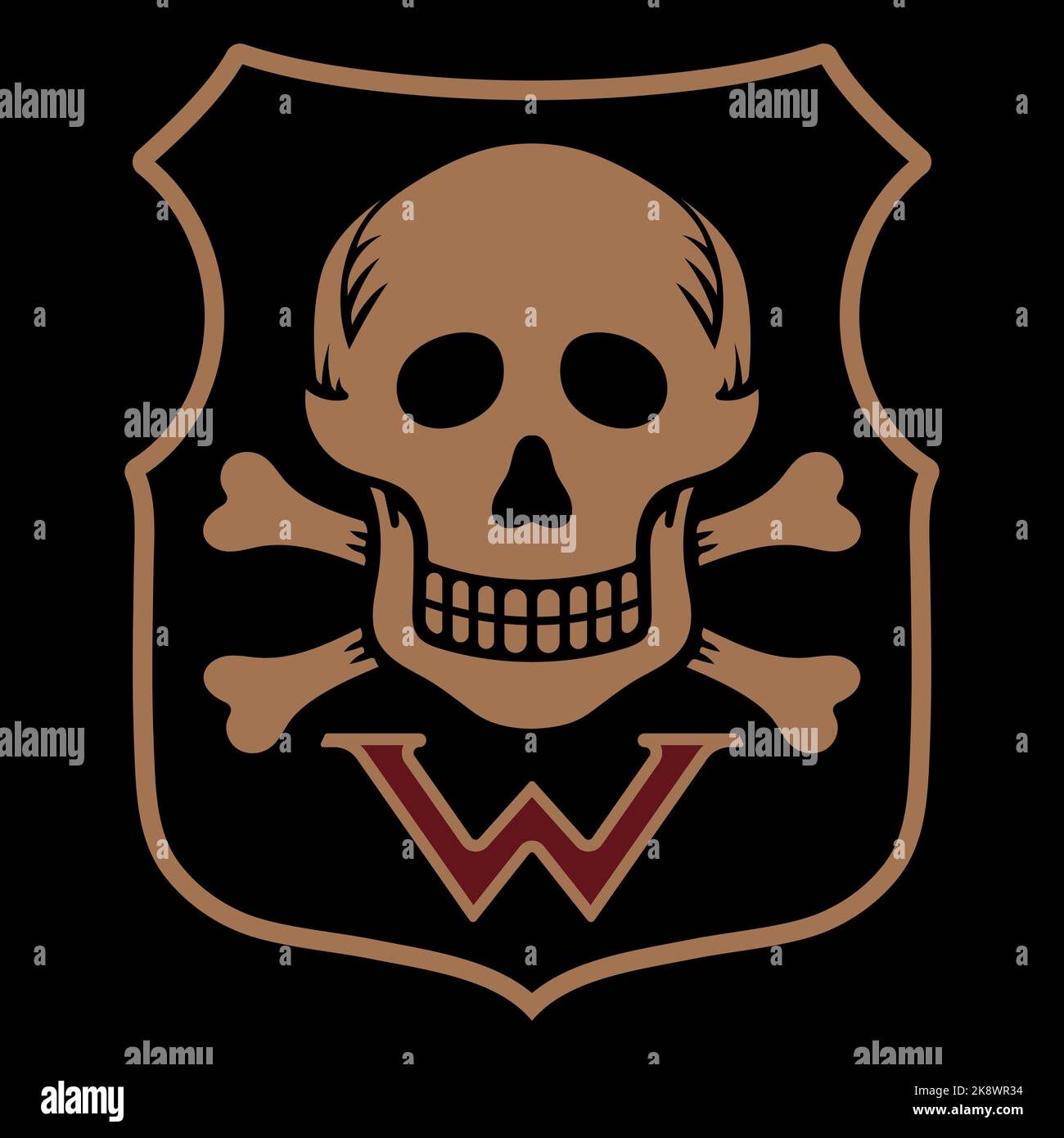 Skull and Bones. Military insignia of Germany in the first and second