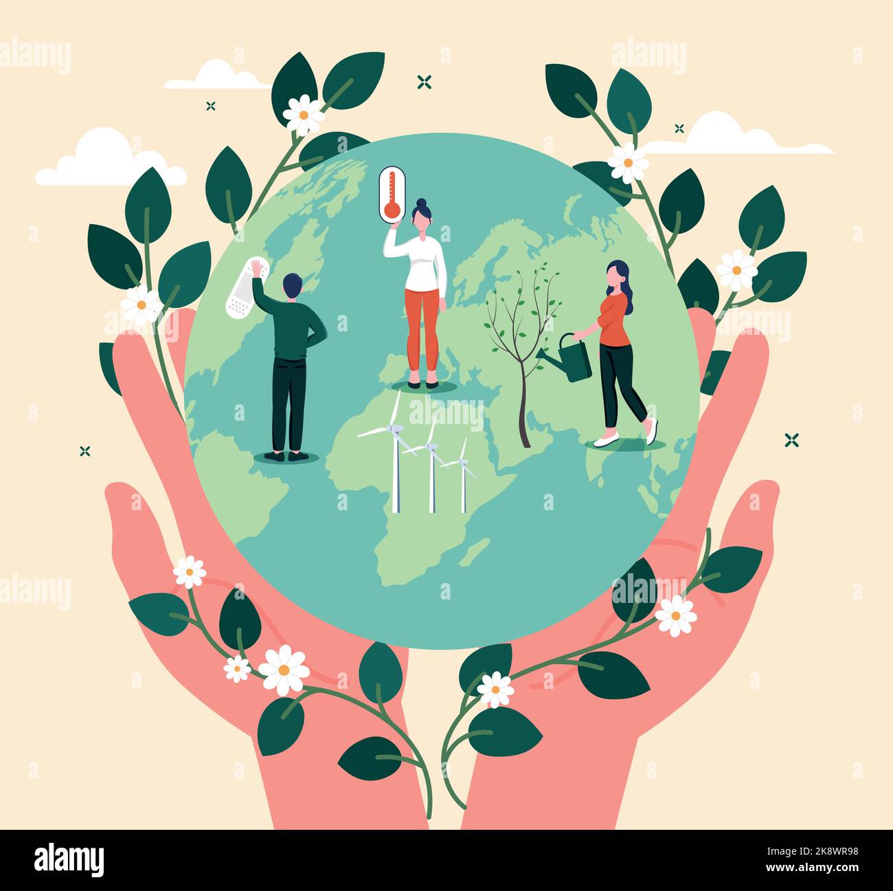 Save Planet Concept Stock Vector Image Art Alamy