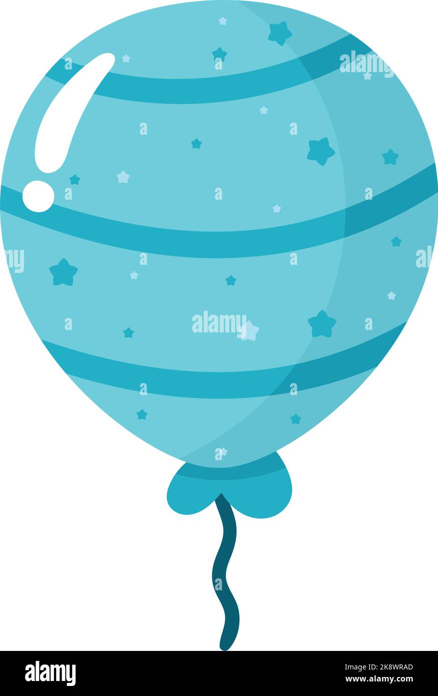 blue balloon helium floating icon Stock Vector Image & Art - Alamy