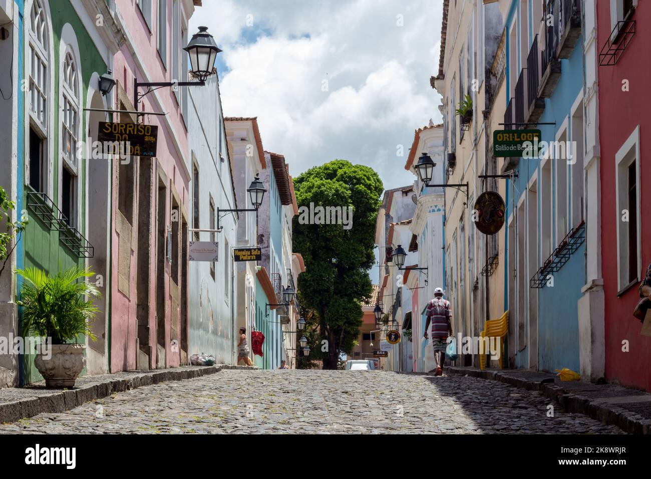 SALVADOR - BAHIA, BRAZIL – SEPTEMBER 21 2022: Pelourinho in Salvador, Bahia Stock Photo