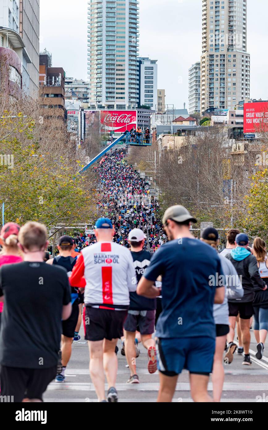 Just some of the 60,000 entrants in the Sydney City to Surf race to