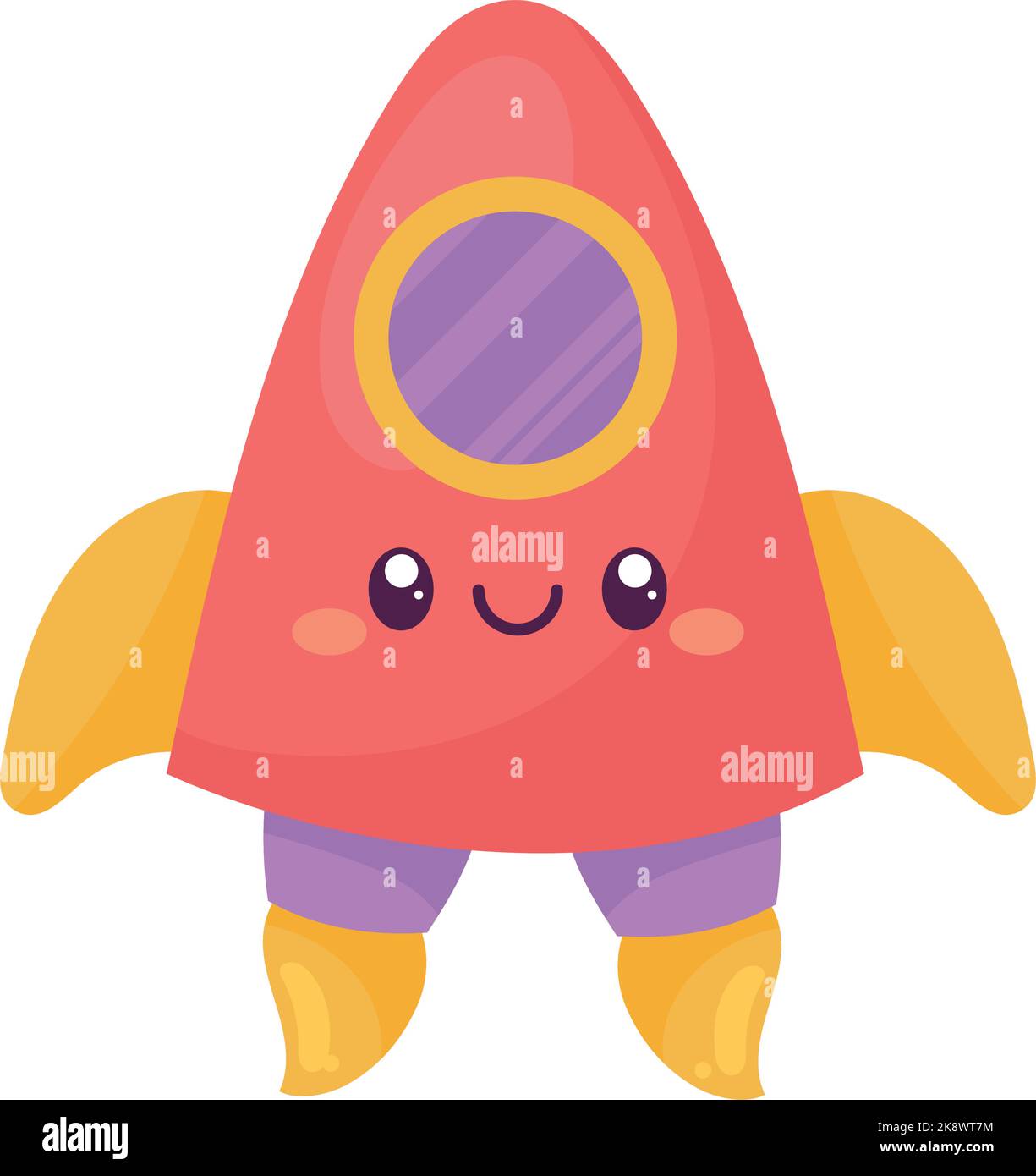 cute rocket kawaii style character Stock Vector Image & Art - Alamy