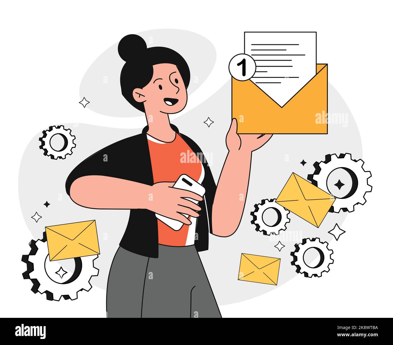 New message concept Stock Vector