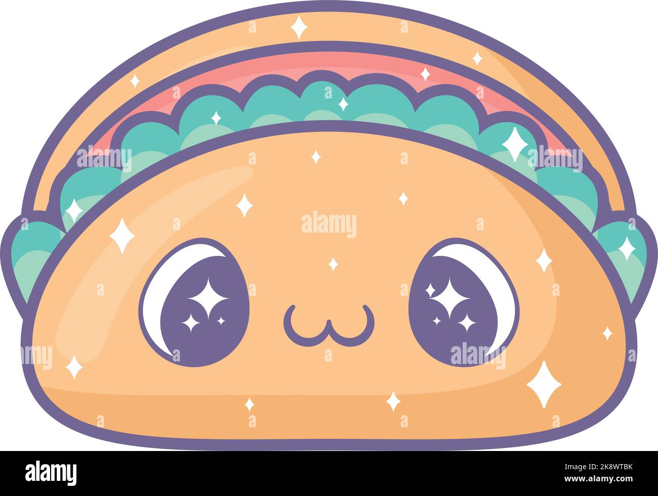 kawaii taco design Stock Vector Image & Art - Alamy