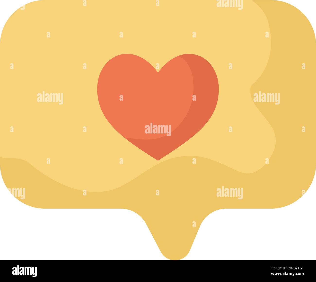 speech bubble with a heart Stock Vector Image & Art - Alamy