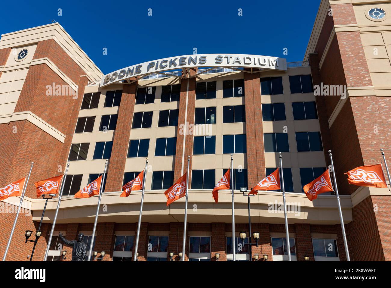 Stillwater, OK - October 21, 2022: Boone Pickens Stadium, home of Oklahoma State University Football Stock Photo