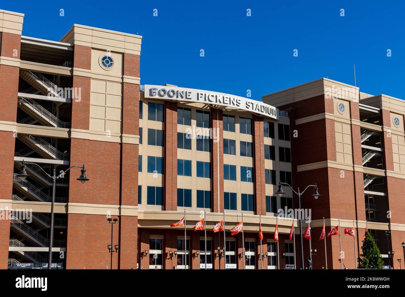 Stillwater, OK - October 21, 2022: Boone Pickens Stadium, home of Oklahoma State University Football Stock Photo
