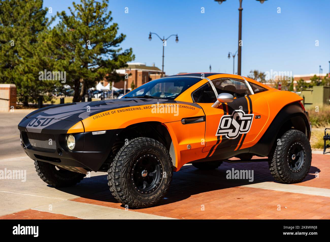 Stillwater, OK October 21, 2022 Off road vehicle in front of the