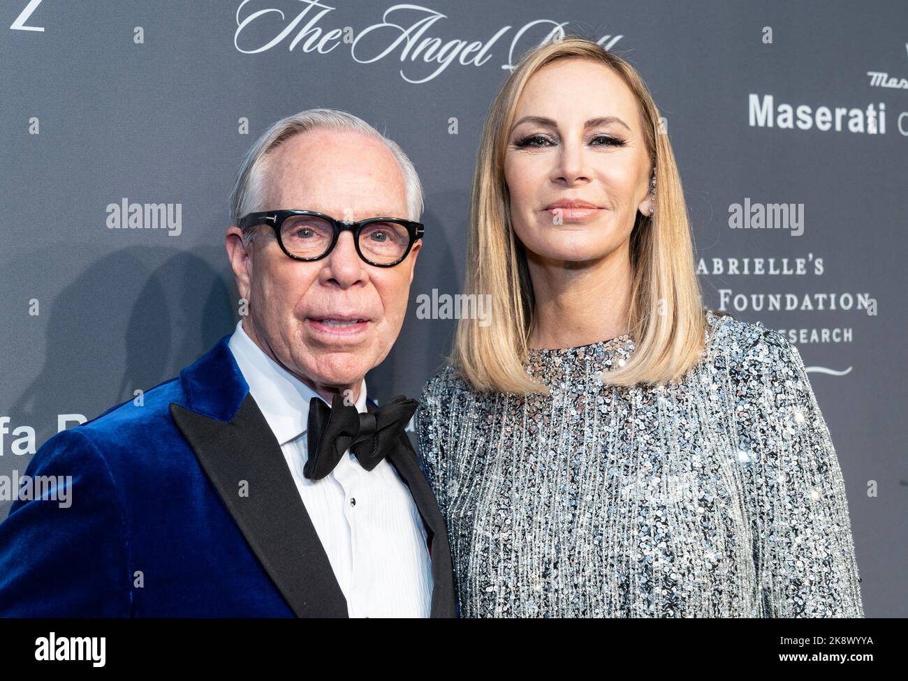 New York, USA, October 24, 2022, Tommy Hilfiger and Dee Ocleppo Hilfiger  attend Angel Ball 2022 by Gabrielle's Angel Foundation at Cipriani Wall  Street in New York on October 24, 2022. (Photo