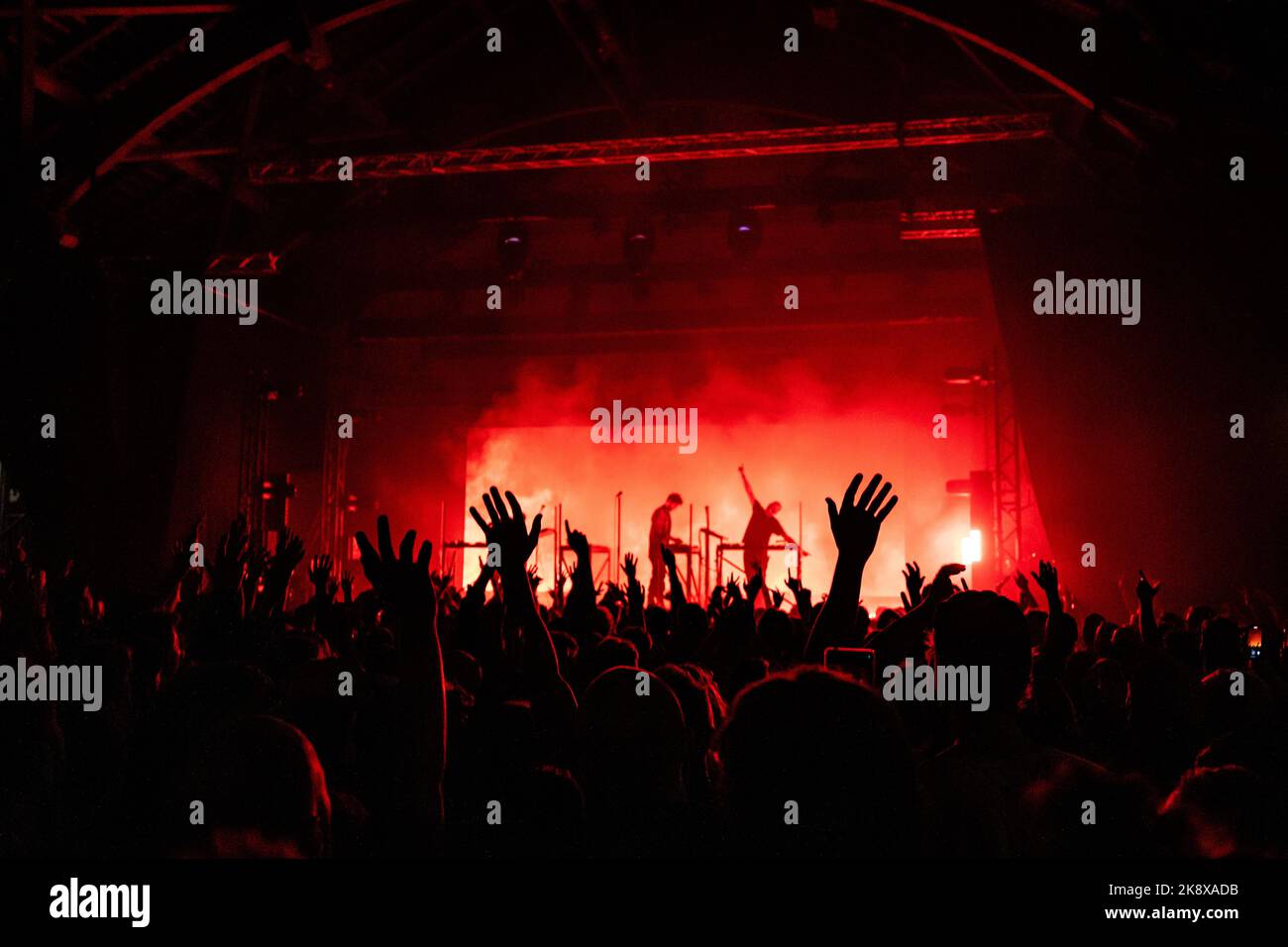 Copenhagen, Denmark. 24th Oct, 2022. Concert goers attend a live