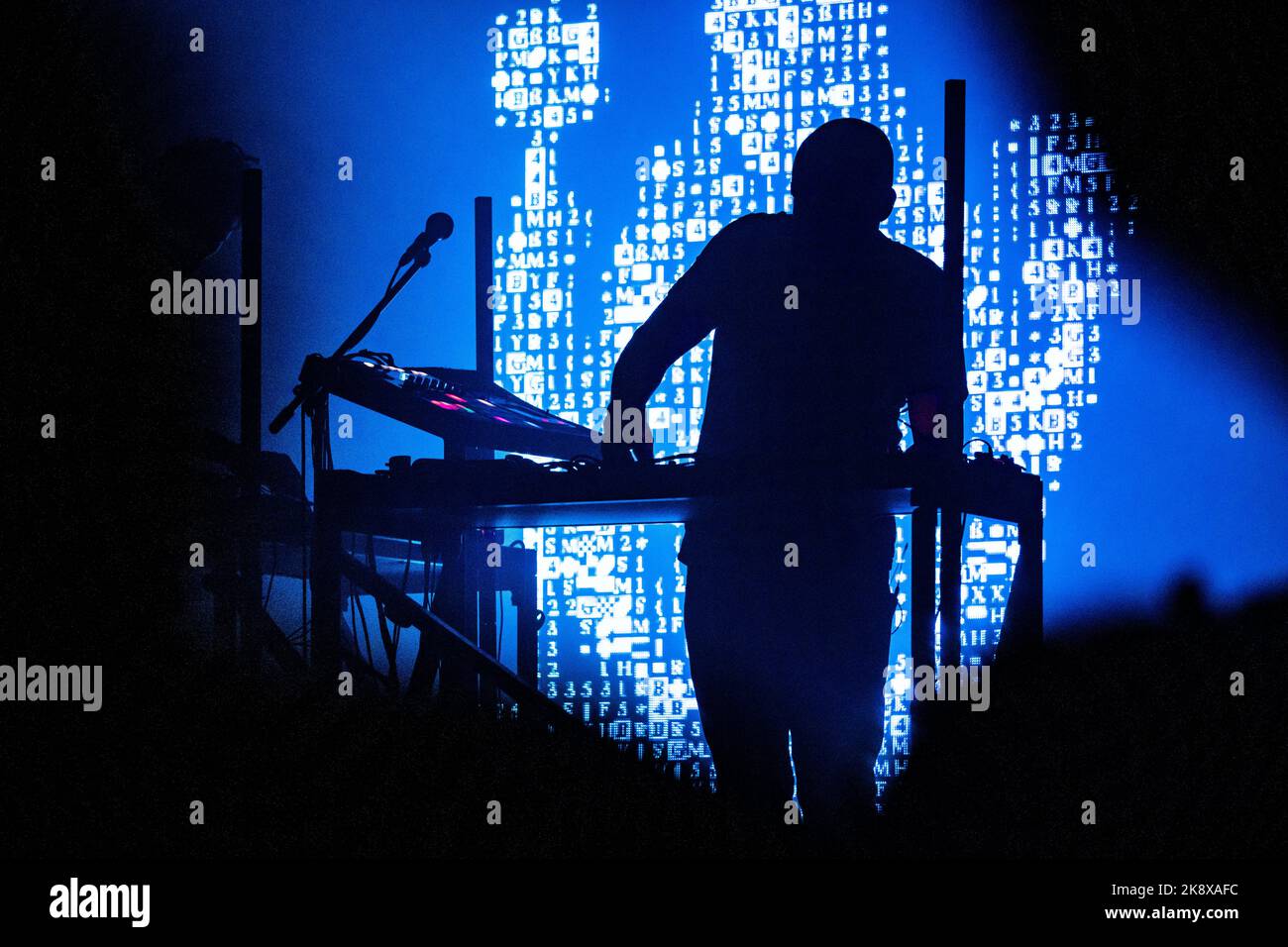 Copenhagen, Denmark. 24th Oct, 2022. The electronic music project Moderat performs a live