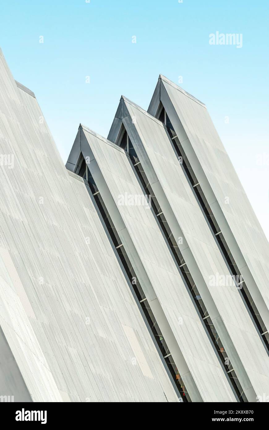 Minimalist detail view of  Artic Cathedral of Tromso, Norway Stock Photo