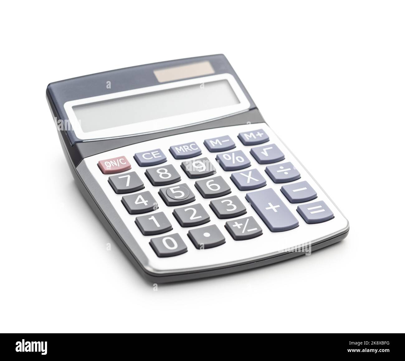 Basic calculator isolated on the white background Stock Photo Alamy