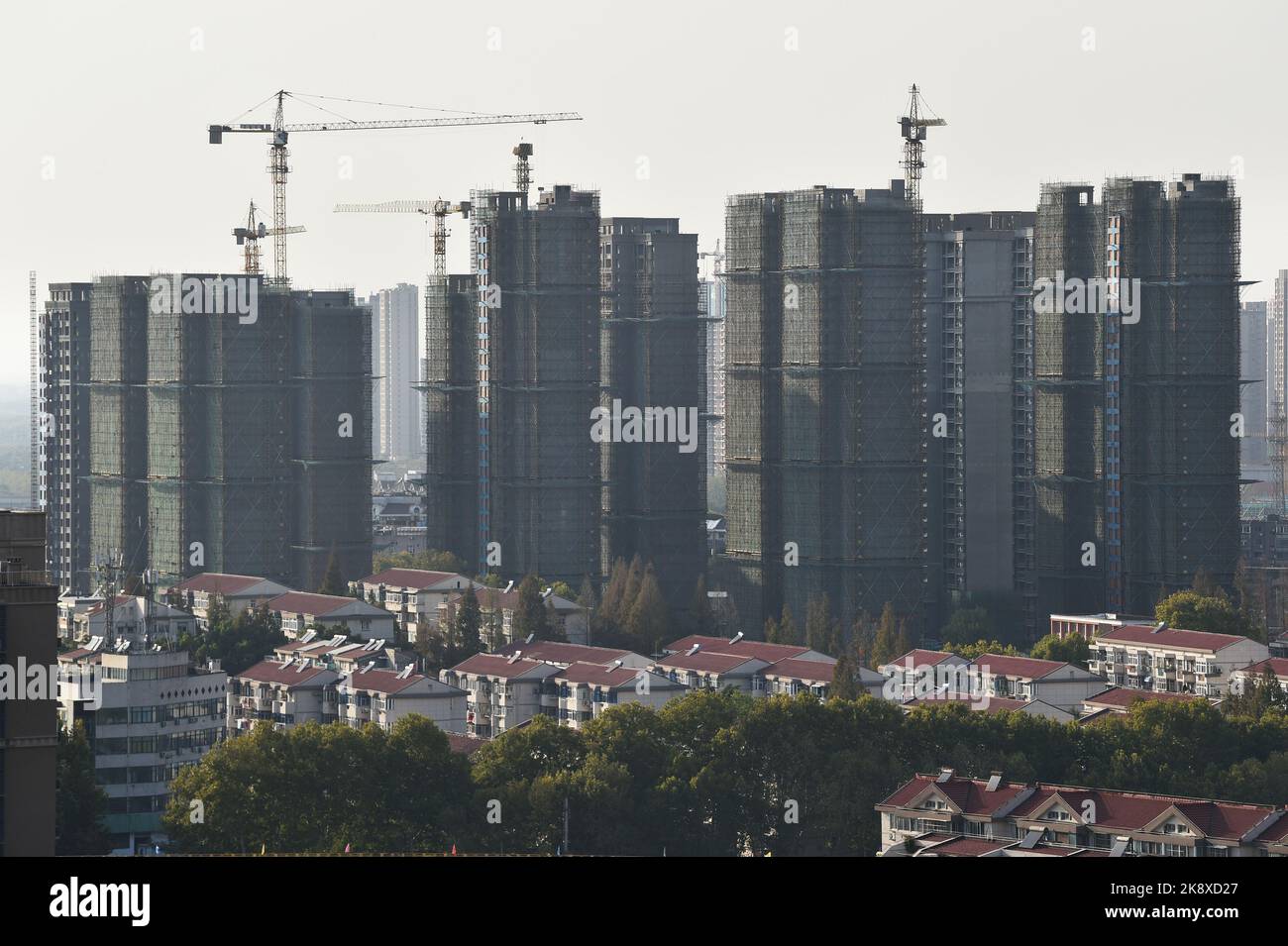 NANJING, CHINA - OCTOBER 25, 2022 - An aerial photo shows a commercial ...