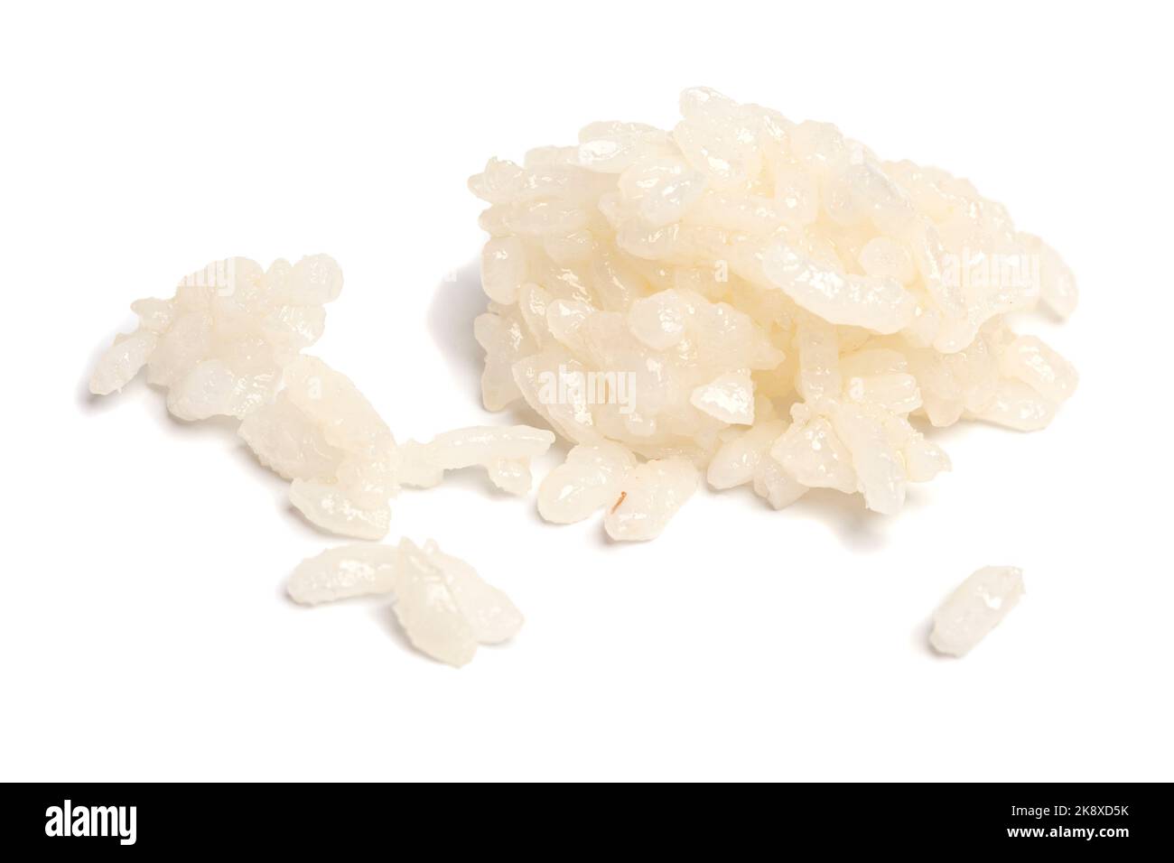 boiled rice isolated on white background Stock Photo - Alamy