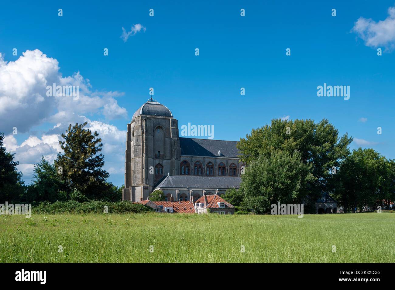 The Great Church also Church of Our Lady, Veere, Zeeland, Netherlands, Europe Stock Photo
