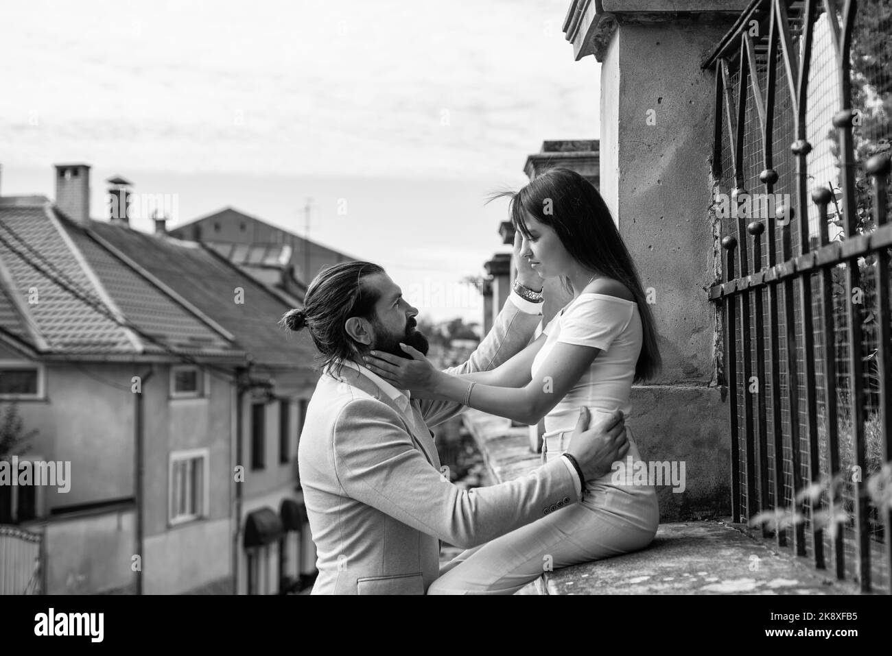 Expressing romantic feelings Black and White Stock Photos & Images - Alamy
