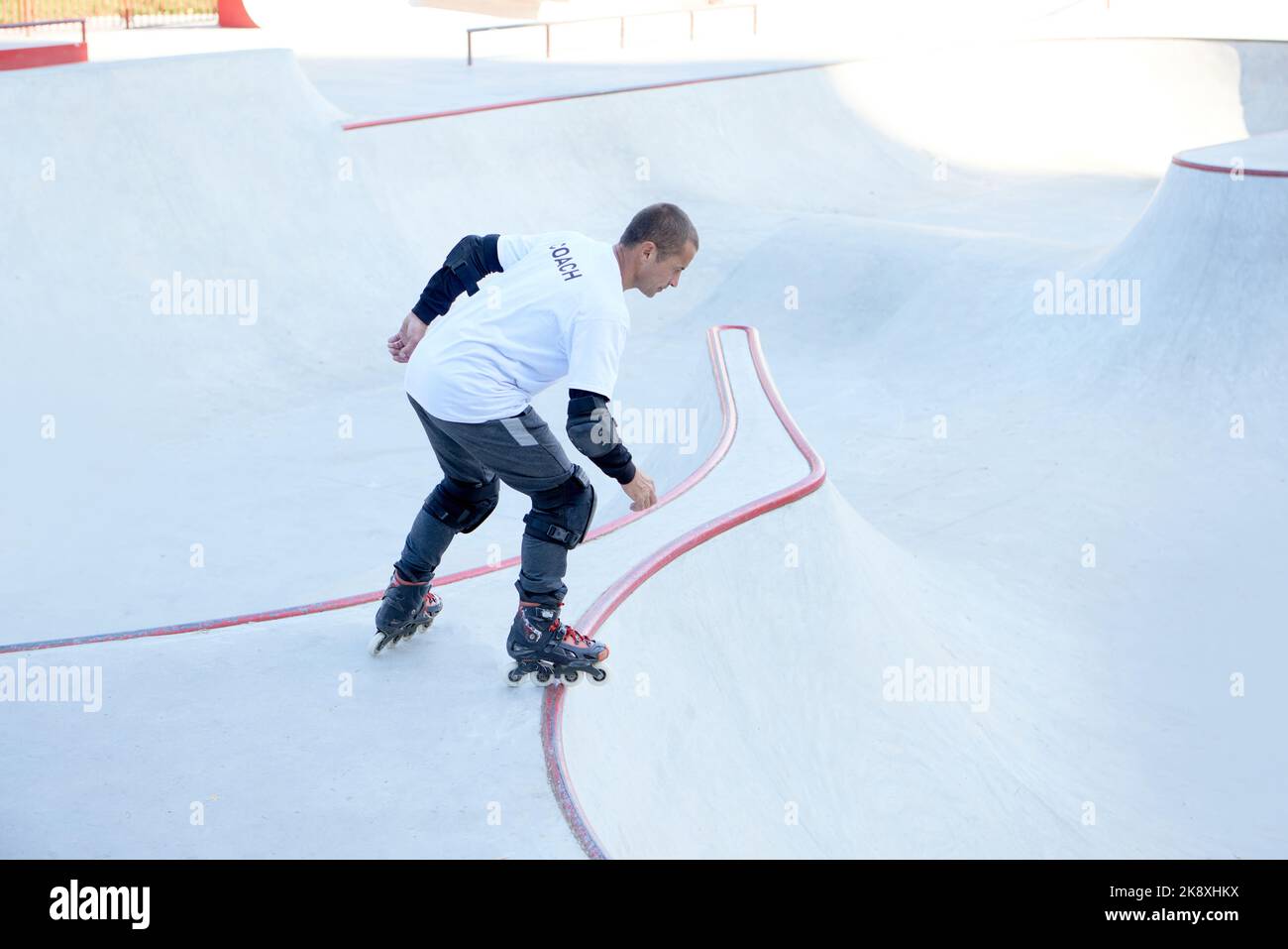 Inline skates and jump hires stock photography and images Alamy