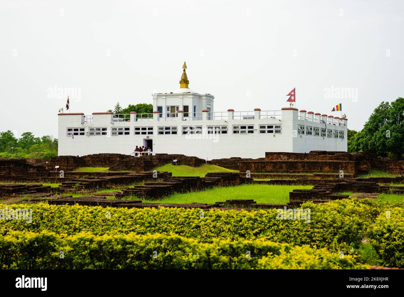 The Maya Devi Temple, the Birthplace of Gautama Buddha, in Lumbini
