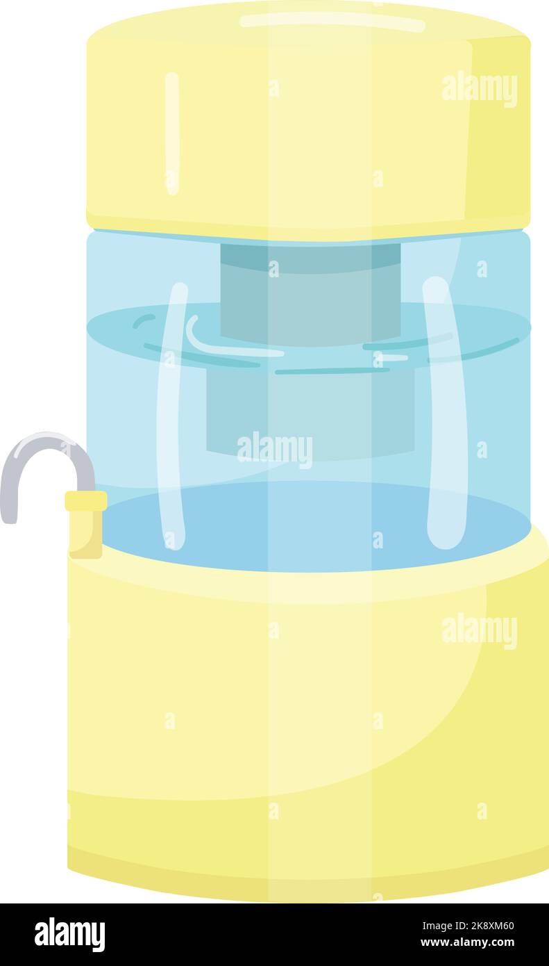 Water filter icon cartoon vector. System purification Stock Vector