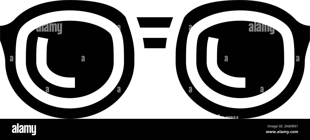 geek glasses frame glyph icon vector illustration Stock Vector Image ...