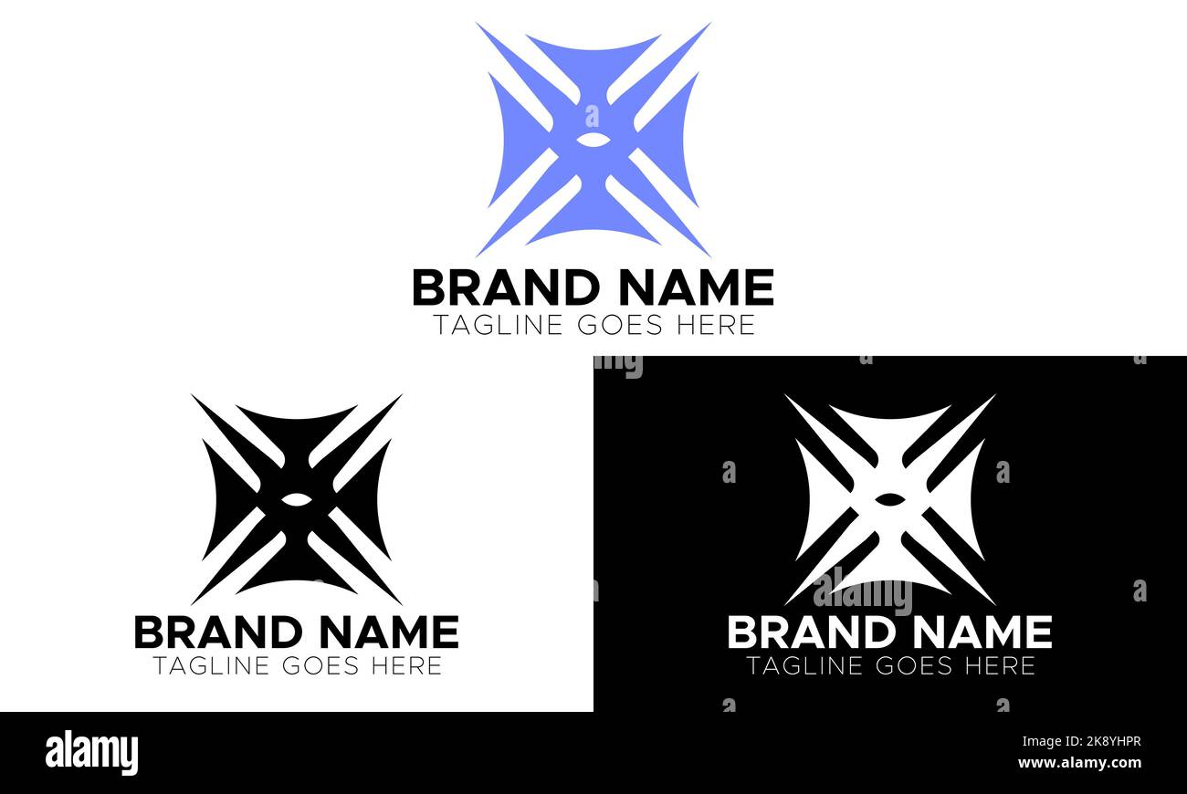 Letter x logo design. Branding identity corporate vector x icon and