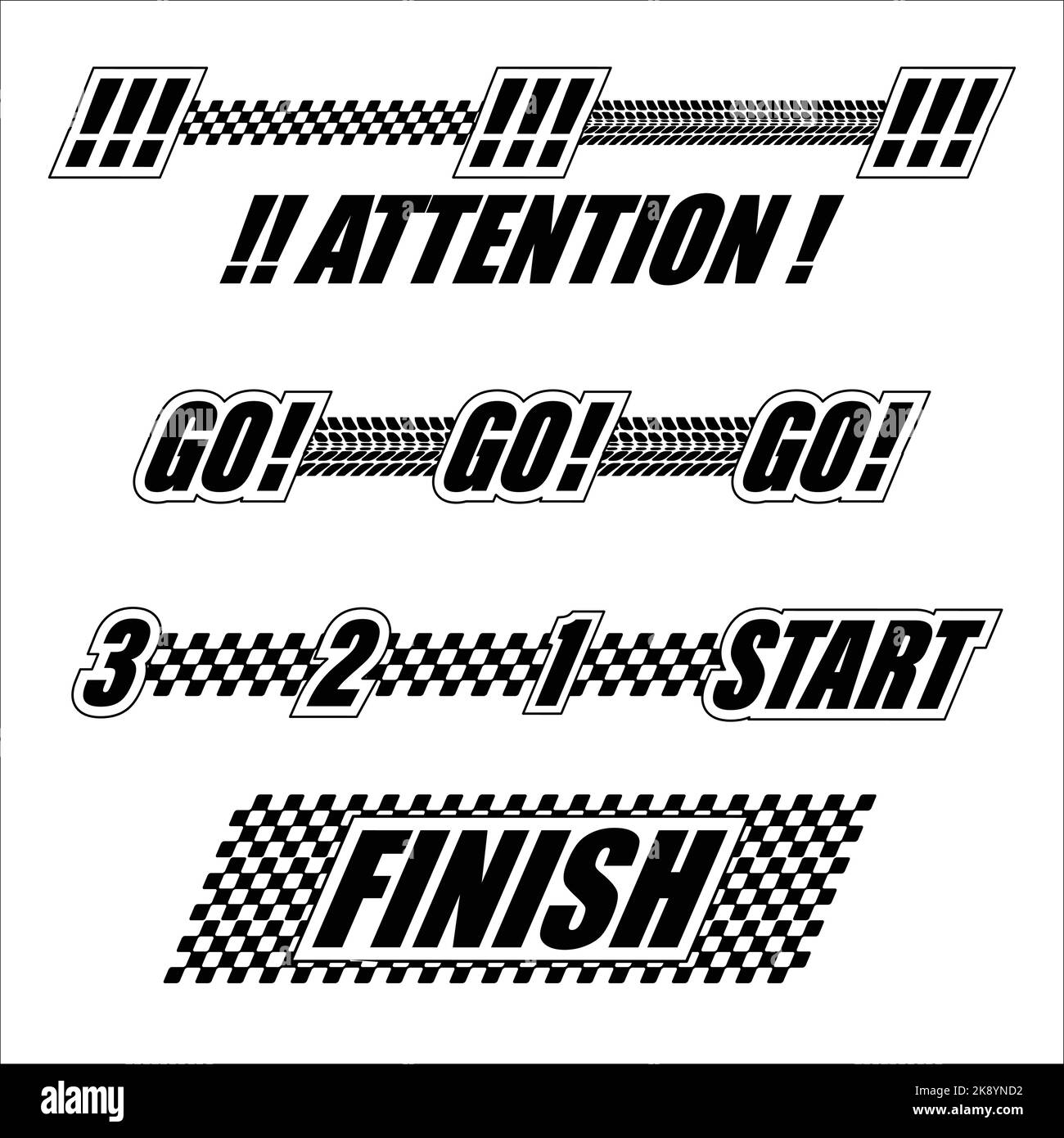 Sport flags different lines set Stock Vector Image & Art Alamy