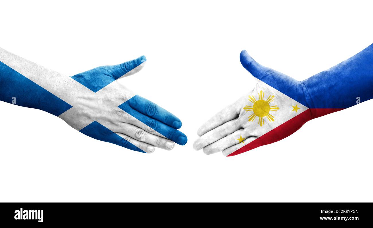 handshake-between-philippines-and-scotland-flags-painted-on-hands