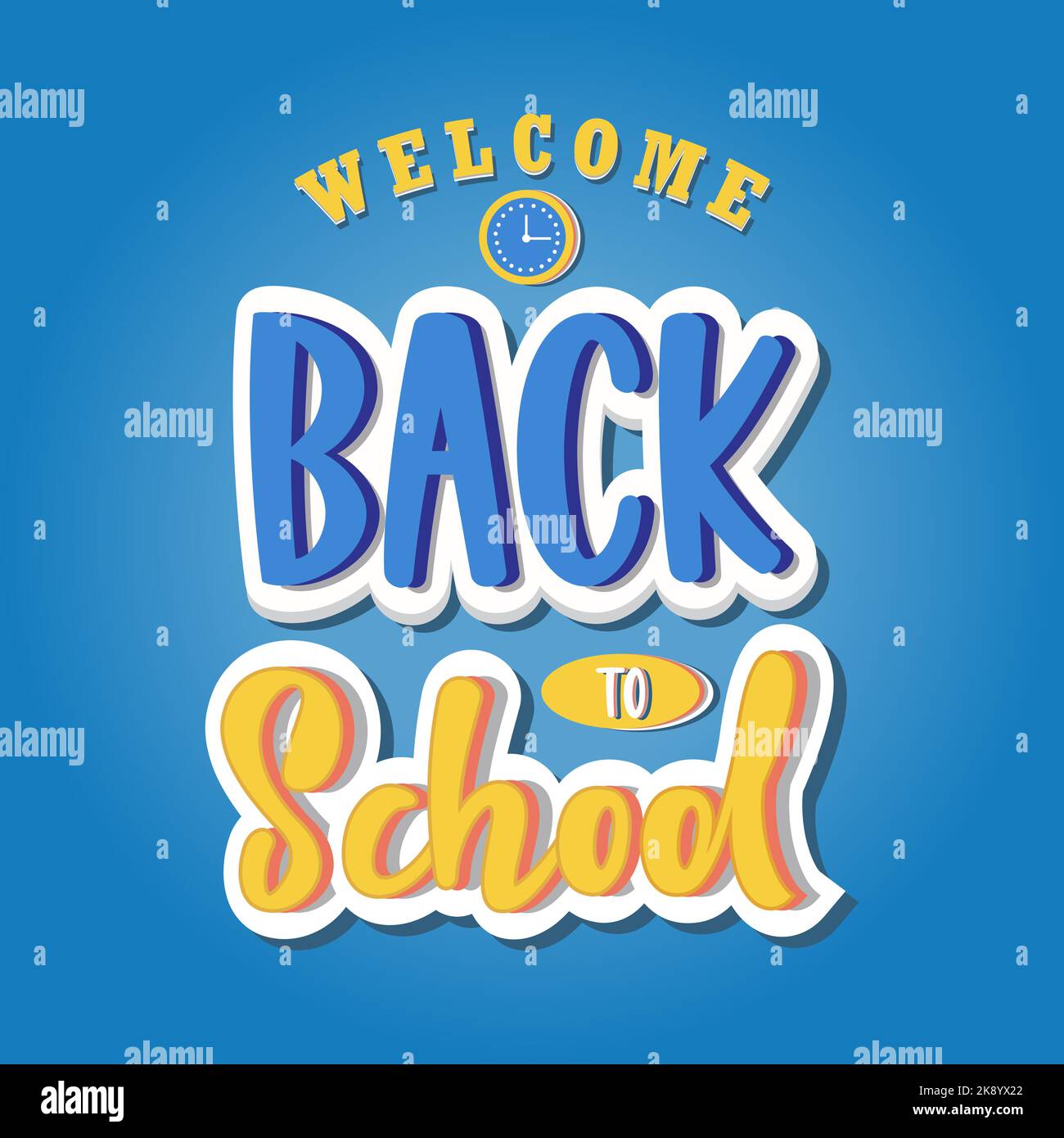 Welcome Back Word Art