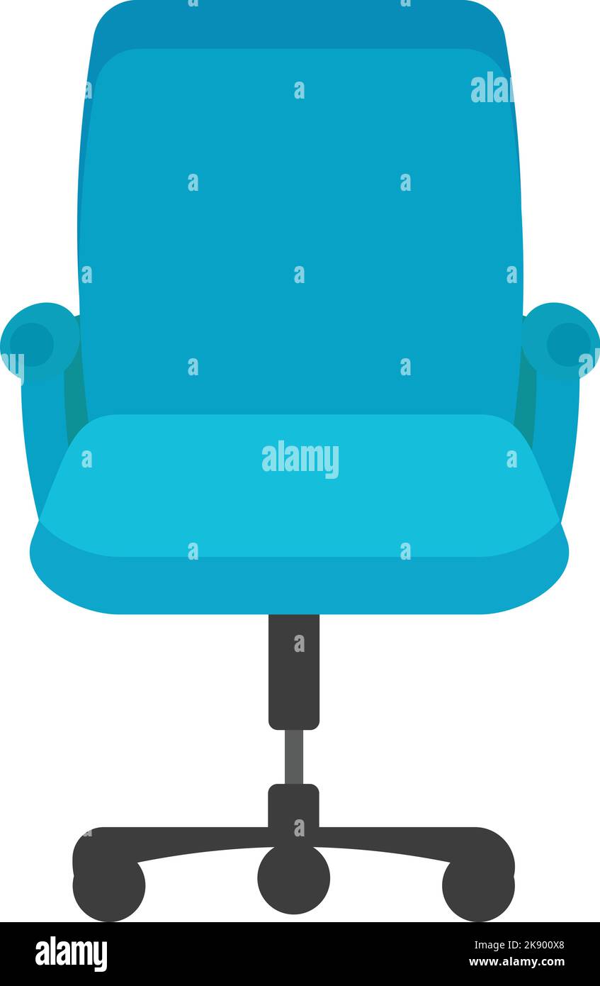 Empty desk chair icon cartoon vector. Office seat Stock Vector Image ...