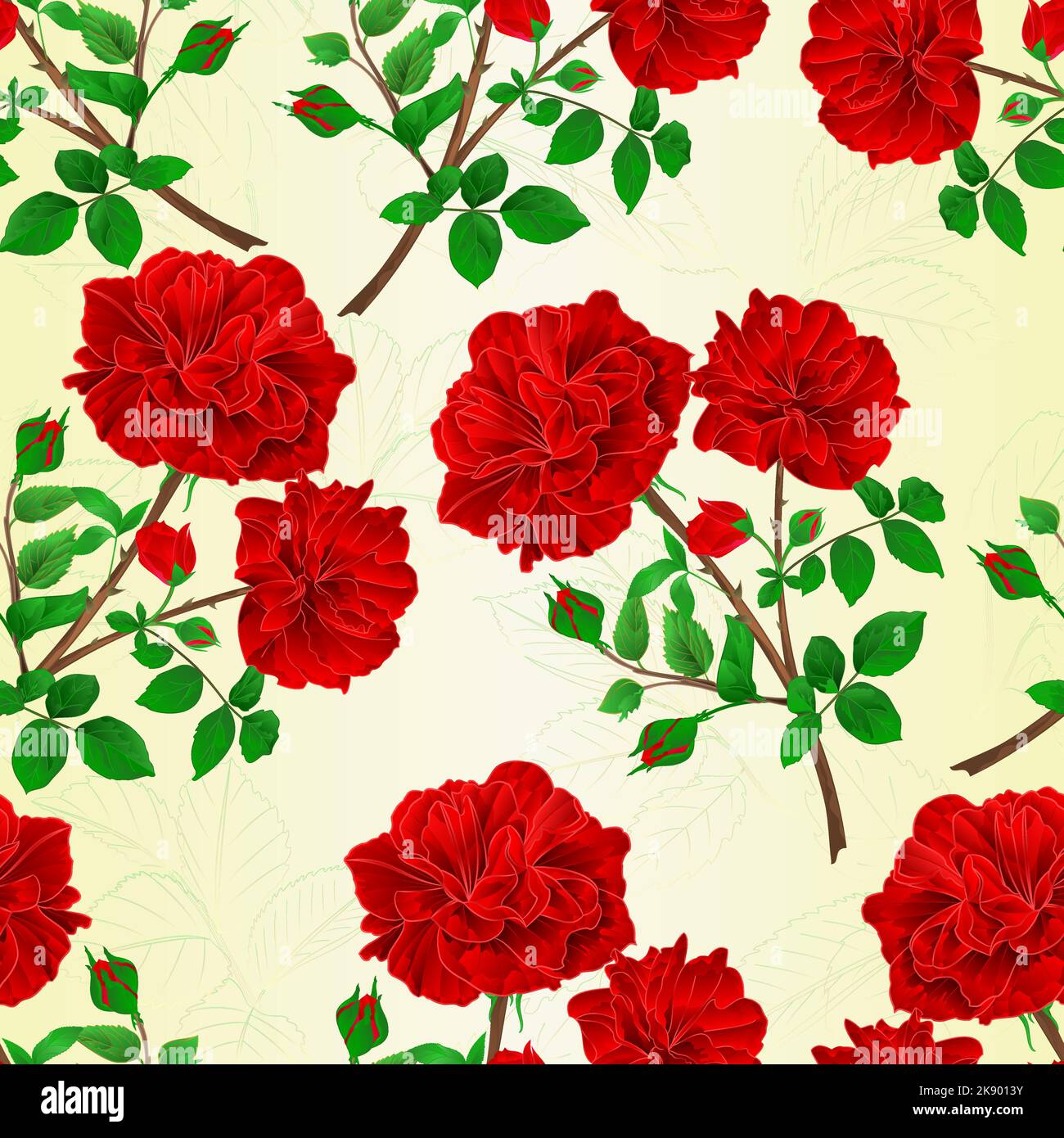 Flowers Red Roses Texture Seamless texture bouquet of red roses and rosebuds festive background ...