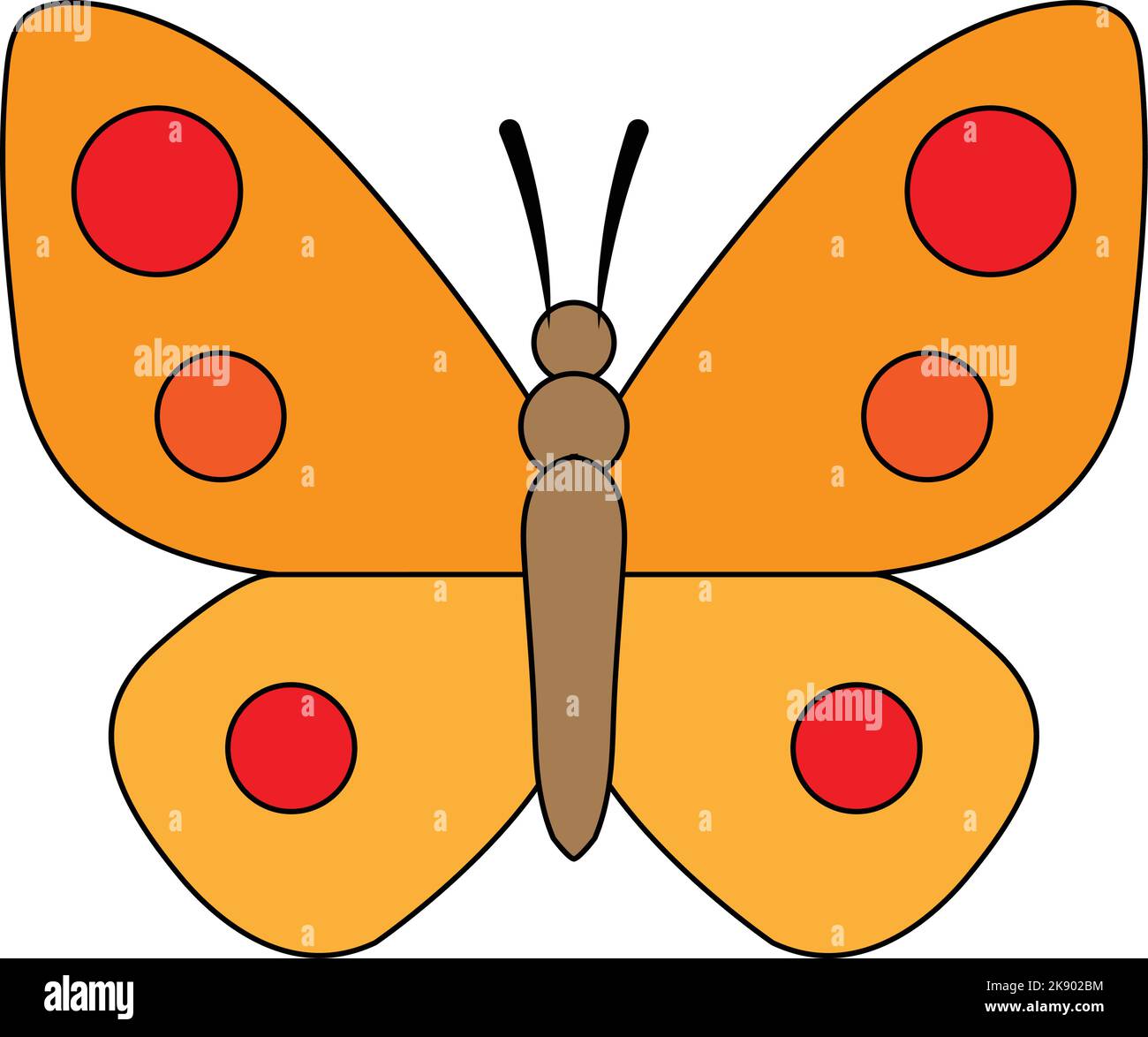 Butterfly Vector illustration. Butterfly clip art or image Stock Vector