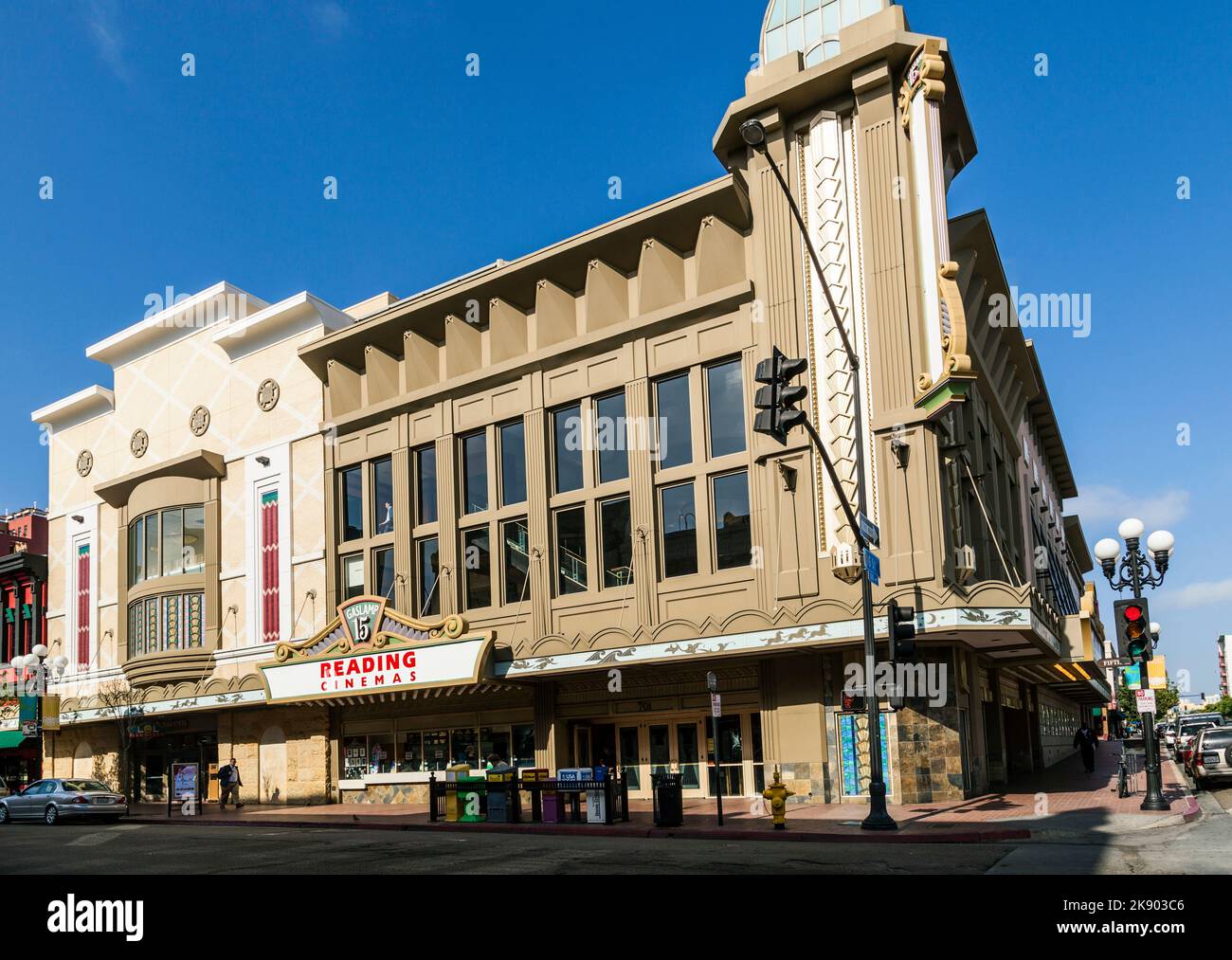 San Diego, USA June 11, 2012 facade of historic cinema Gaslamp in