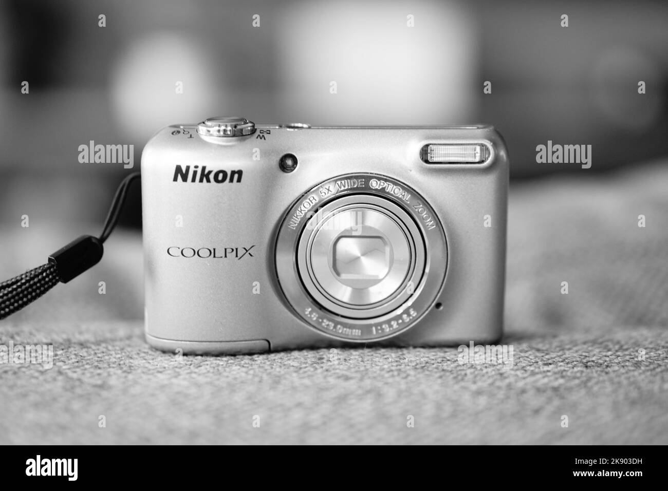 Nikon+digital+camera Black and White Stock Photos & Images - Alamy