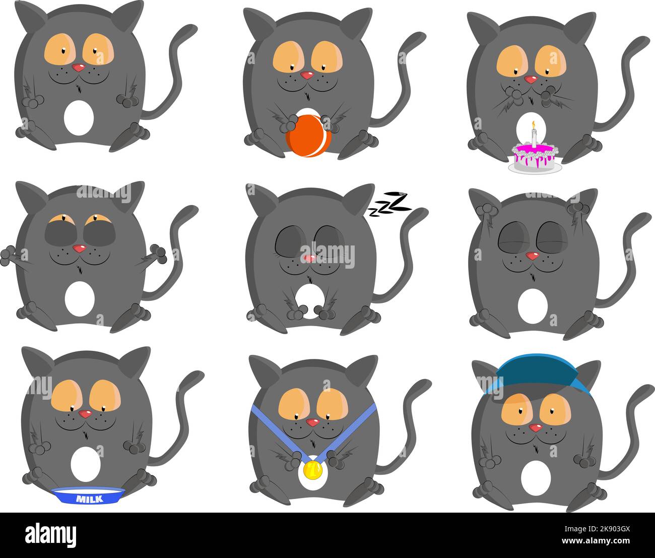 Pet illustration cat baby kitten hi-res stock photography and images - Page  3 - Alamy