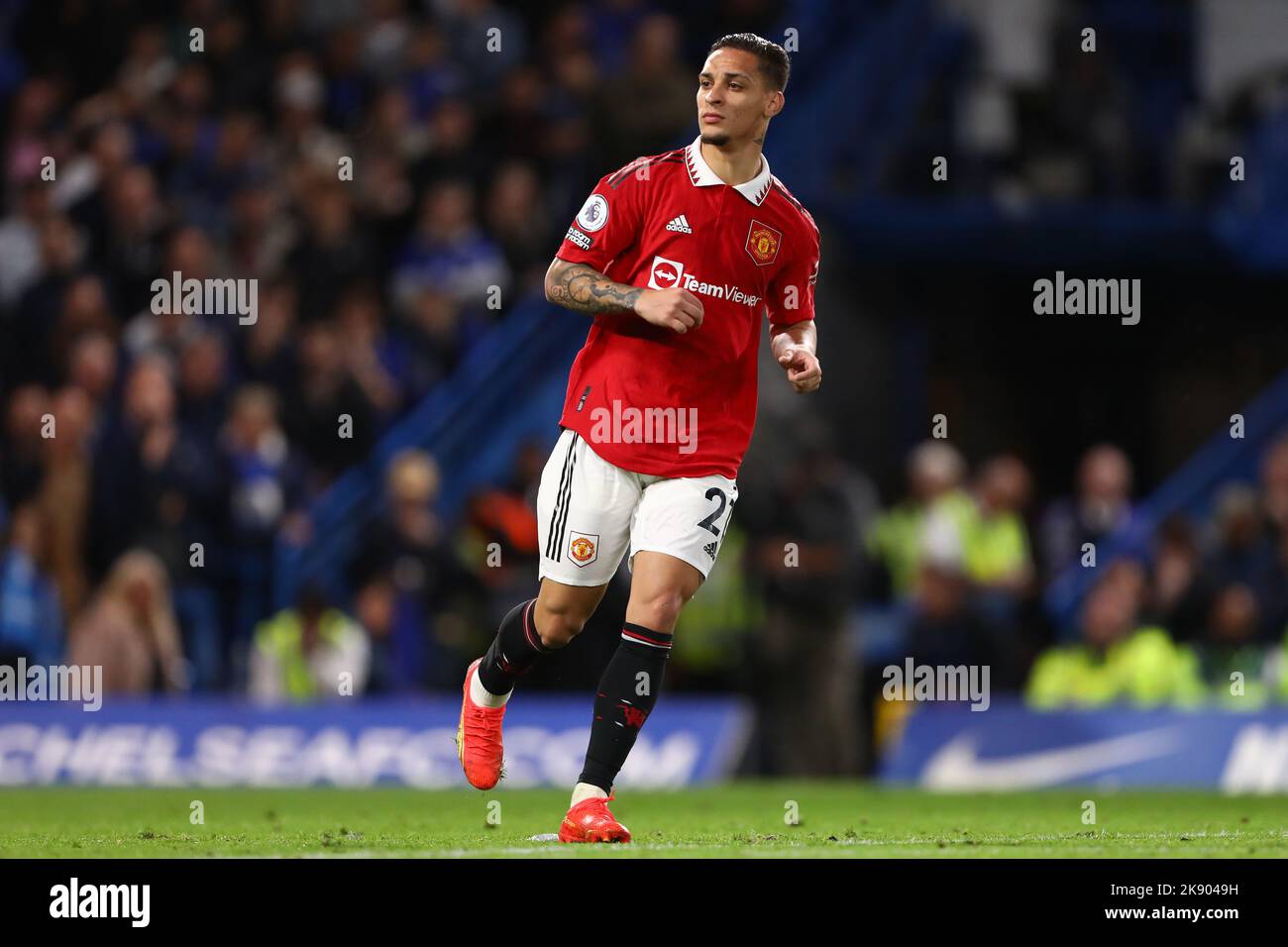 Antony of Manchester United - Chelsea v Manchester United, Premier League, Stamford Bridge, London, UK - 22nd October 2022  Editorial Use Only - DataCo restrictions apply Stock Photo