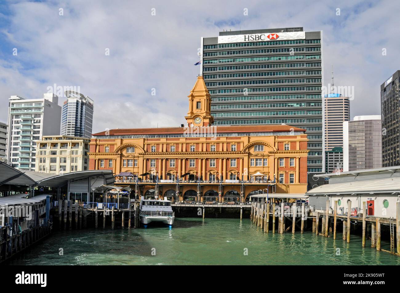 The Ferry Building often referred to as the Auckland Ferry Terminal in