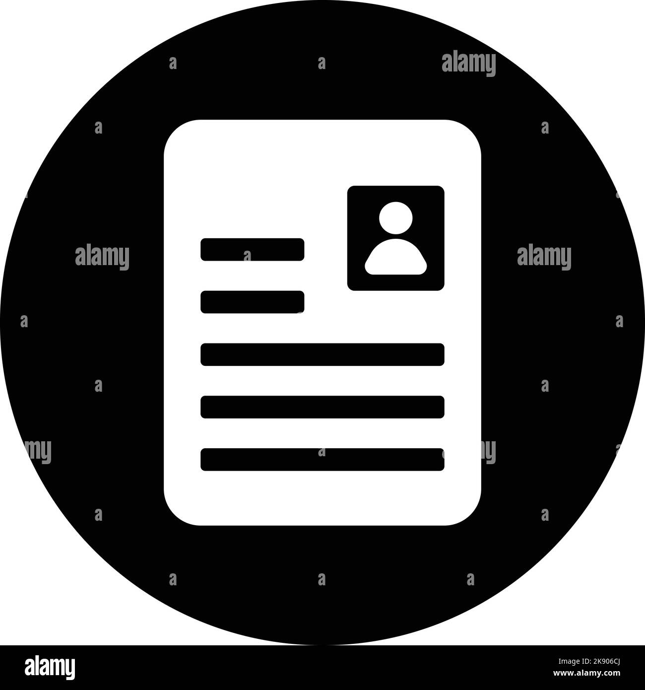 Application approved contract round icon Stock Vector