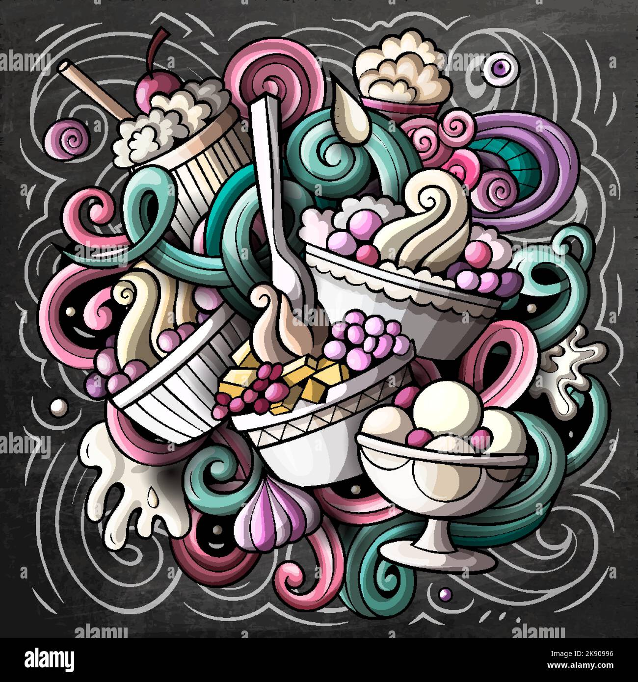 Ice Cream cartoon vector illustration Stock Vector Image & Art - Alamy
