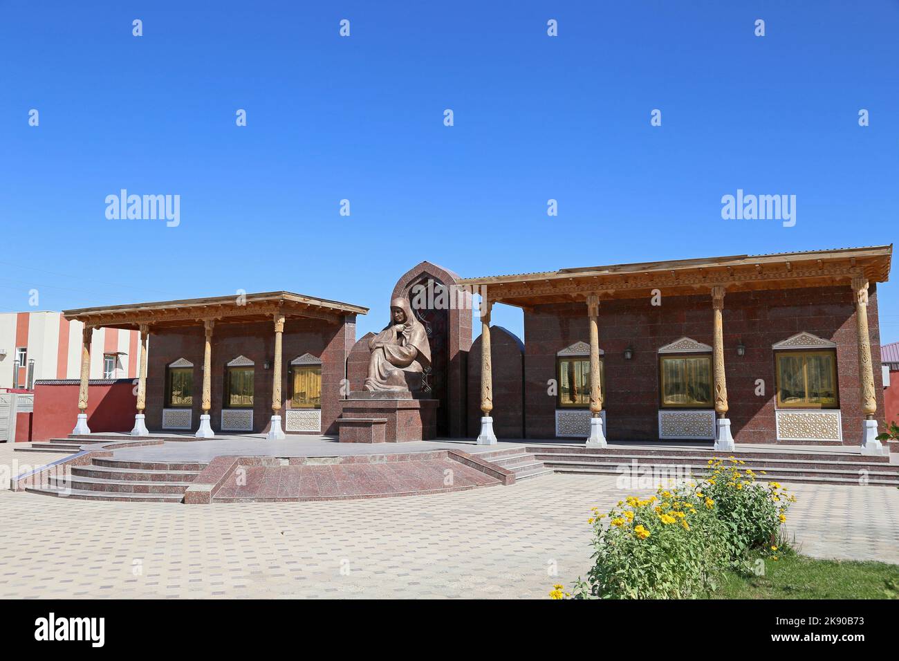 War Memorial, Moynaq, Karakalpakstan Autonomous Republic, Uzbekistan, Central Asia Stock Photo