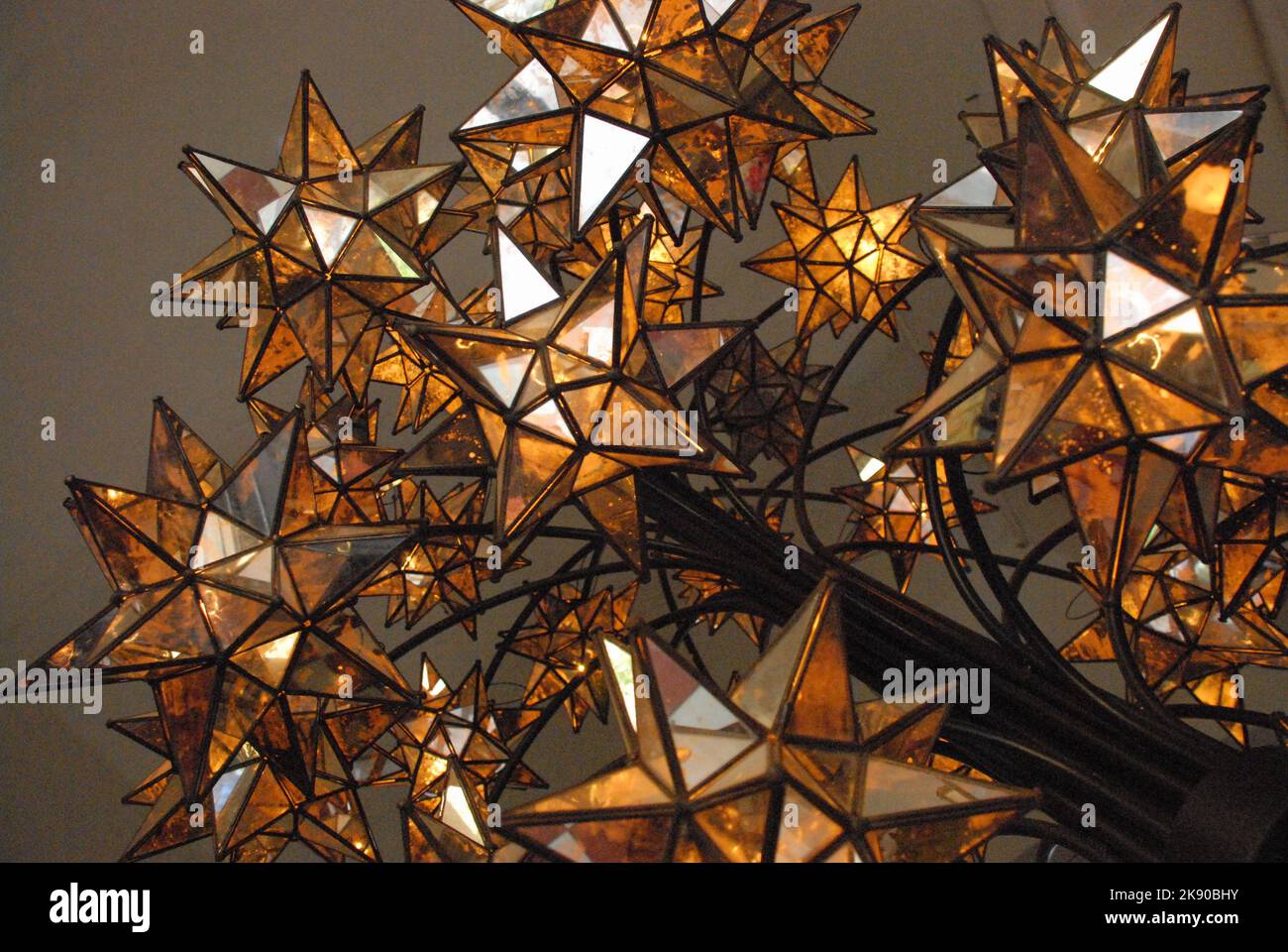 The typical yellow star lamp of Jalisco, Mexico Stock Photo - Alamy
