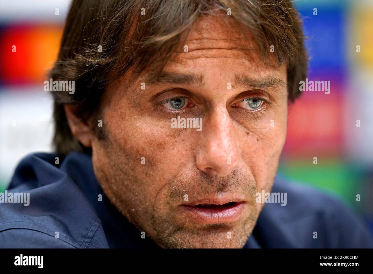 Tottenham Hotspur manager Antonio Conte during a press conference at ...