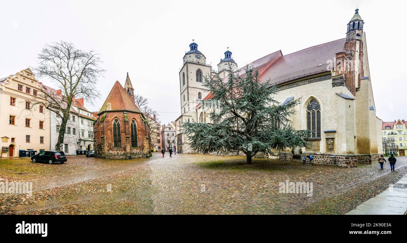 WITTENBERG, GERMANY MAR 25, 2016 city church of Luther City