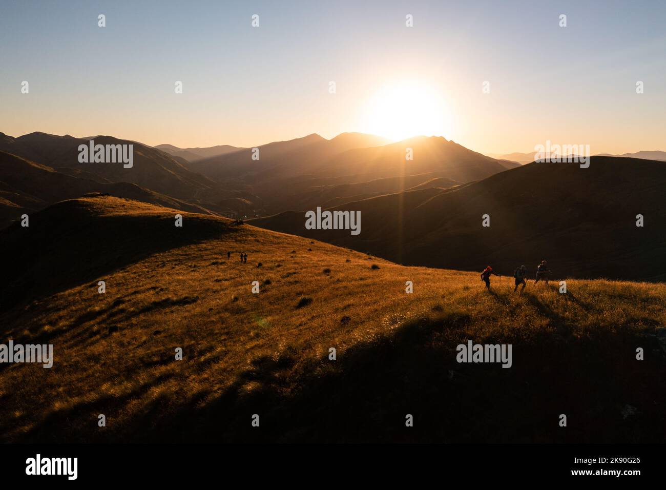 Beautiful shot hikers snowy hi-res stock photography and images - Alamy