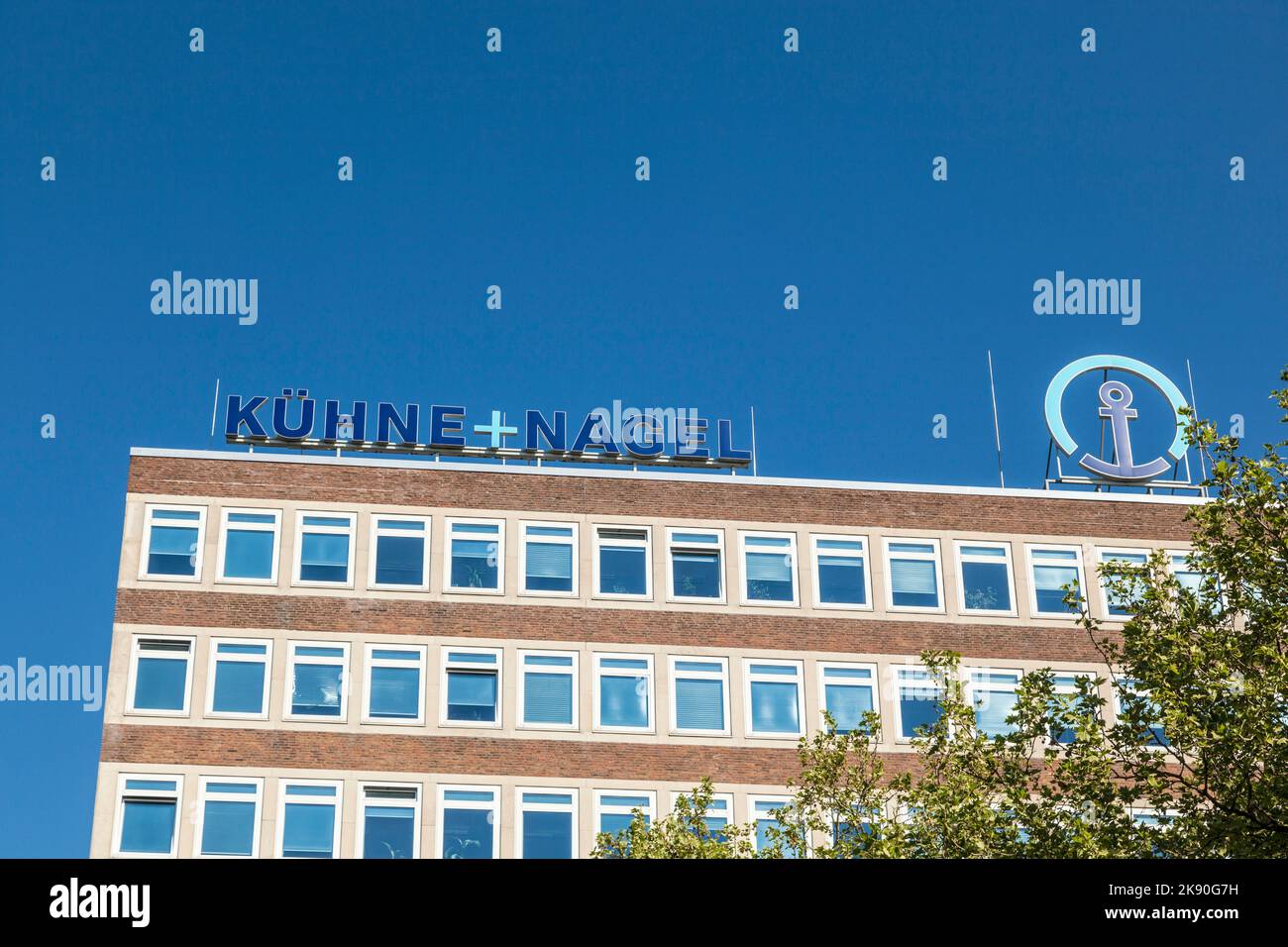 BREMEN, GERMANY MAY 13, 2016 headquarters of the germann company kuehne and Nagel in Bremen