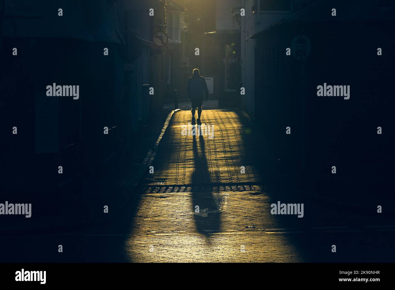 Alone man walking sad hi-res stock photography and images - Alamy