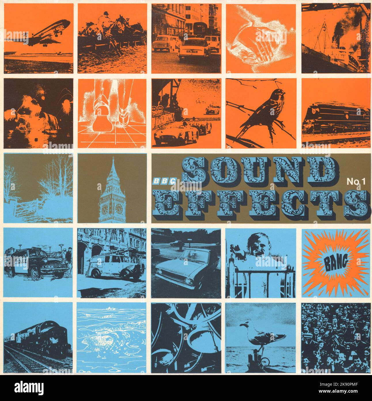 BBC Record label. Their iconic series of Sound Effects albums. Examples